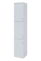 N 6 - 43D kancelářská skříň, 3-dveřová, levá, 2150x400x400, bílá